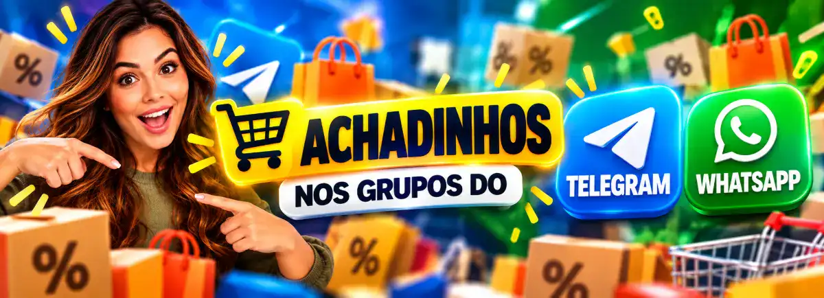 Grupo de achadinhos no Telegram e no WhatsApp