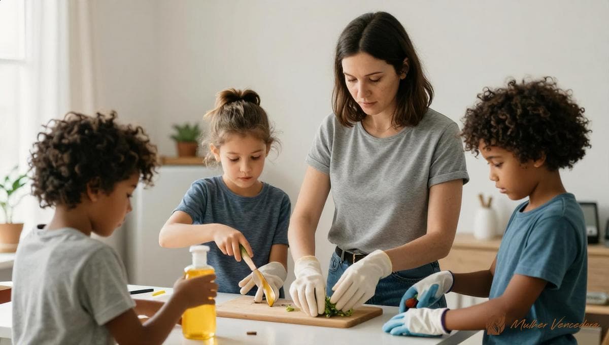 Mãe solteira e a divisão das tarefas domésticas conforme a idade dos filhos
